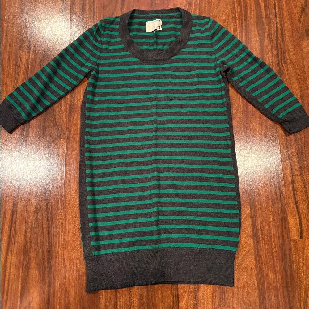 Rag & Bone Striped Knit Sweater Dress Size Small